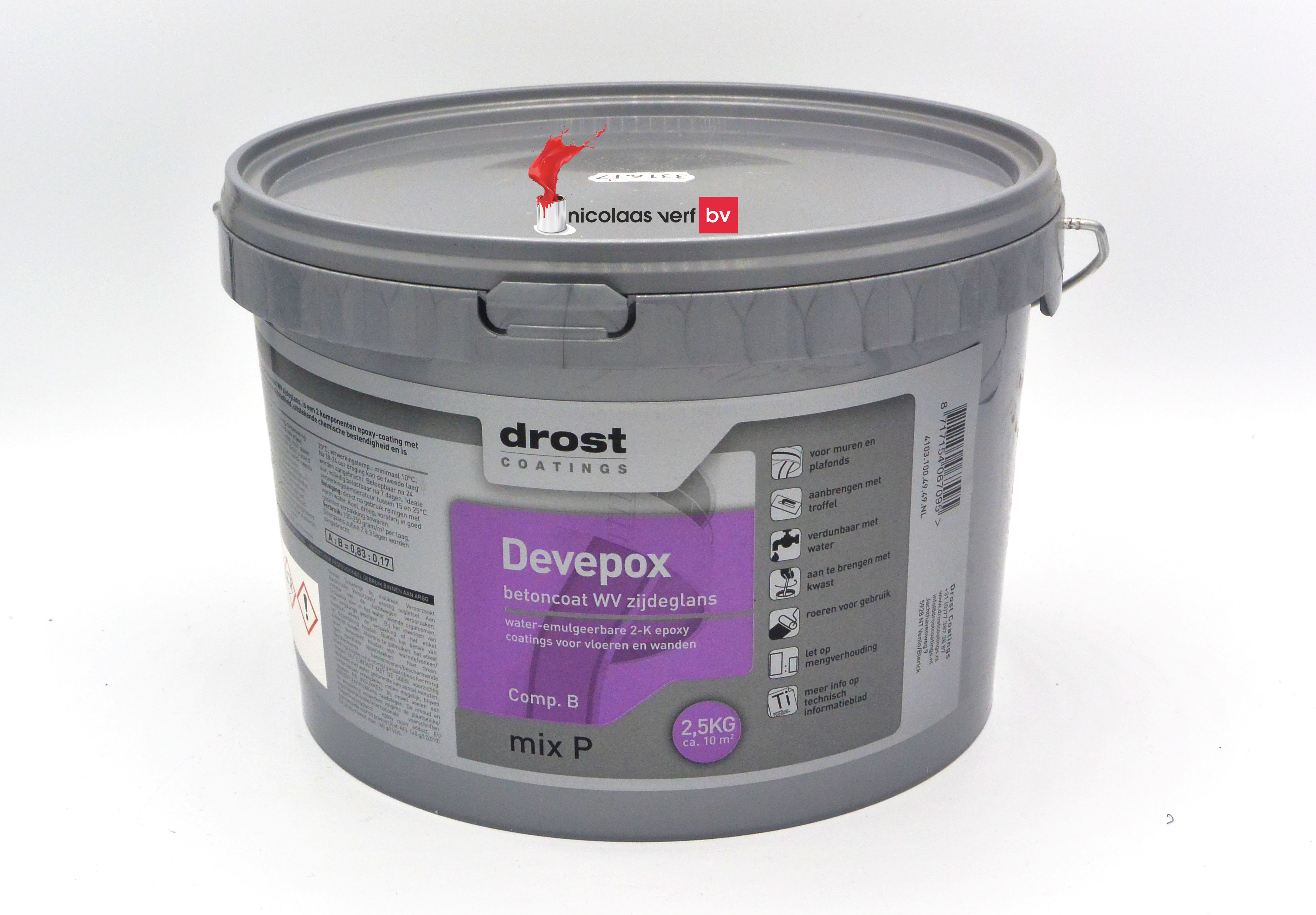 Drost Devepox 2K Betoncoat WV Zijdeglans