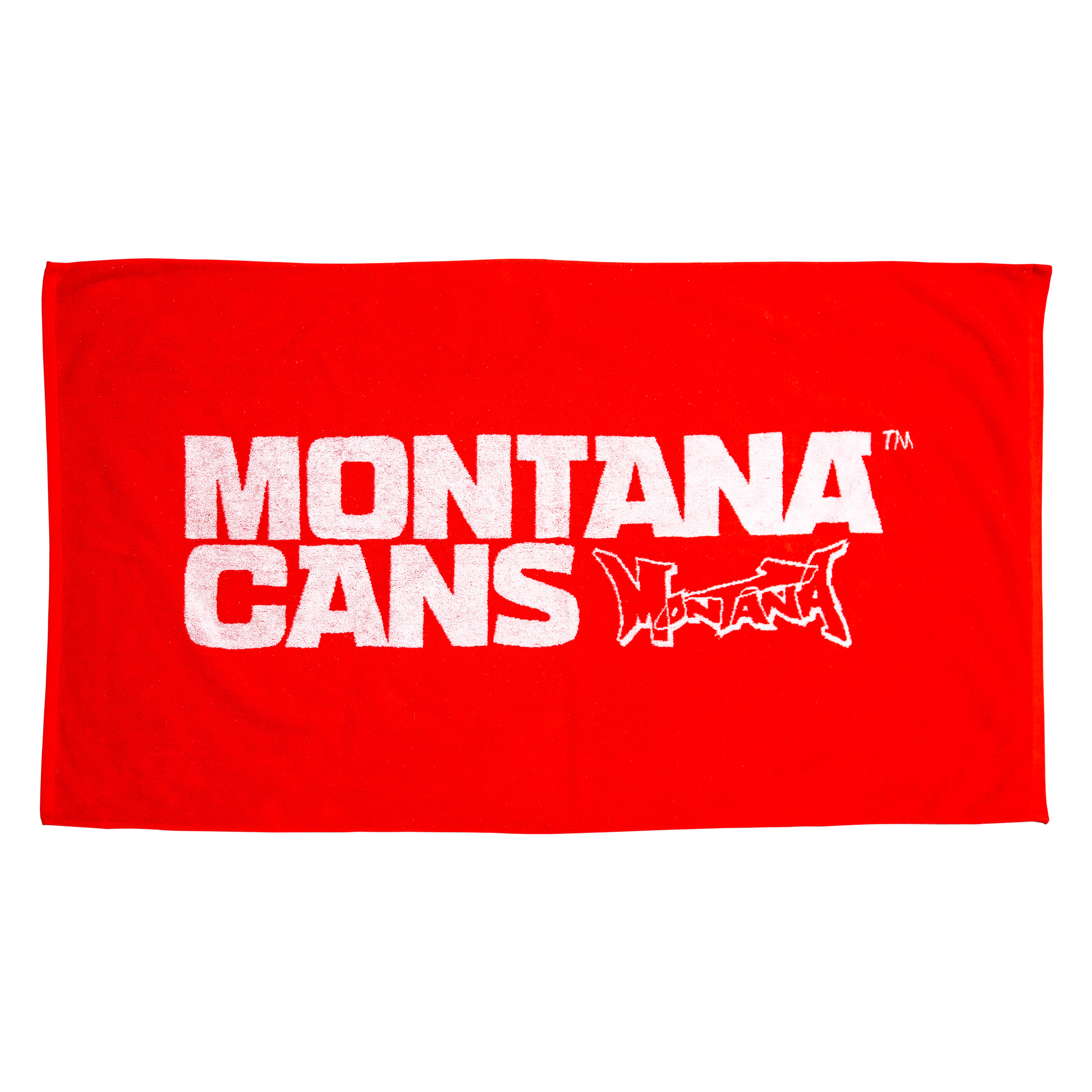 Montana Handdoek Rood Logo 70×140
