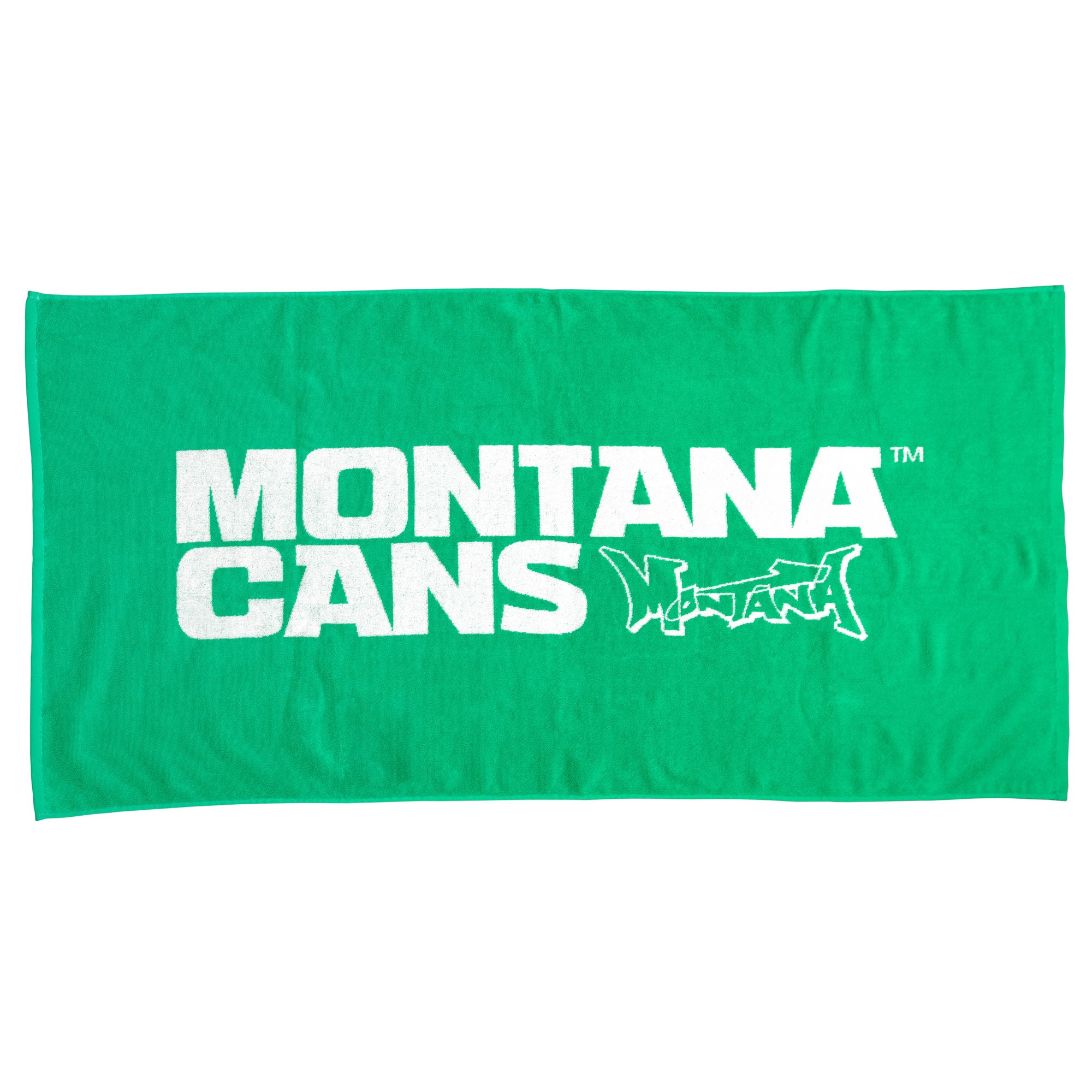 Montana Handdoek Groen Logo 70×140