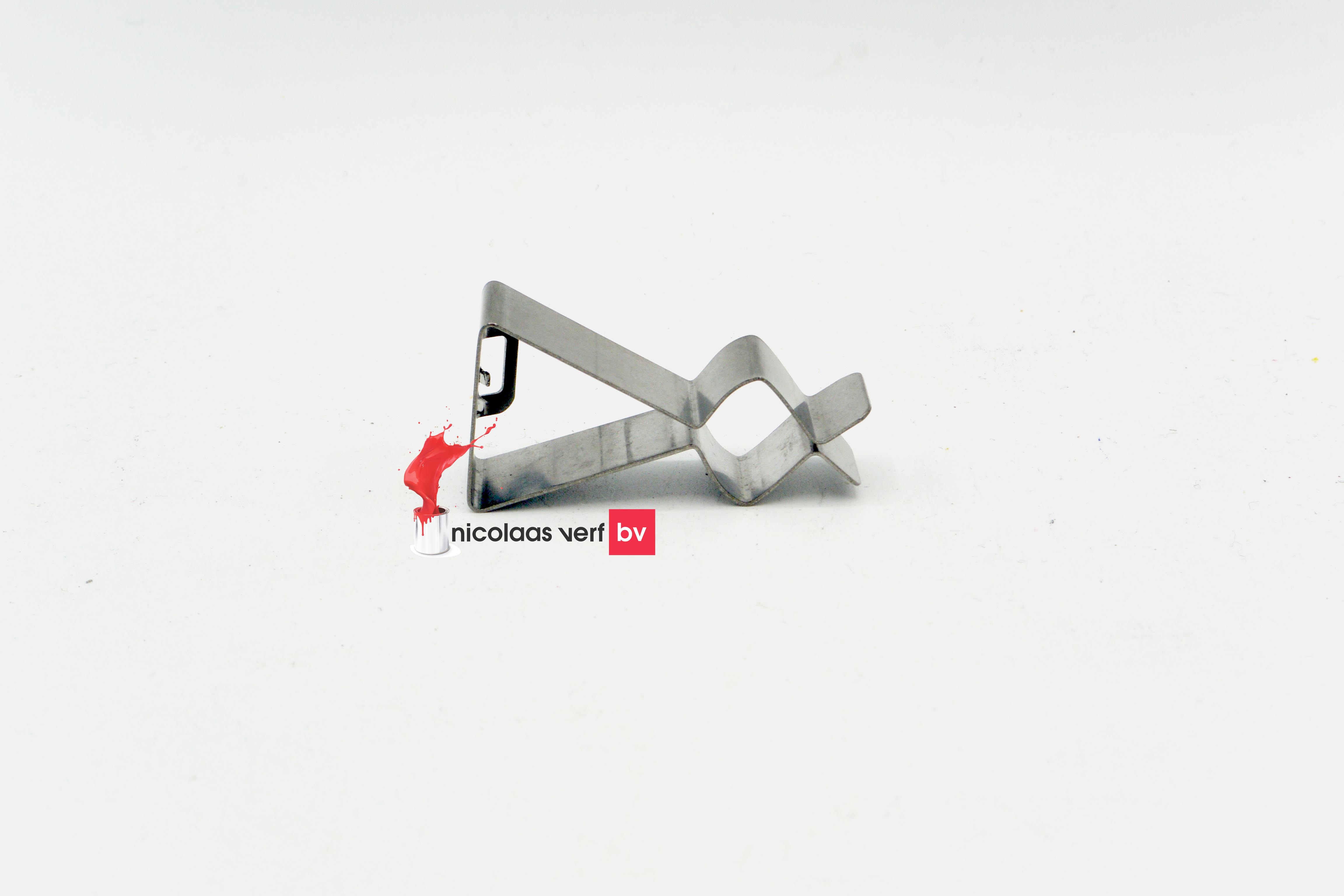 Go Paint Kwastenclip RVS Set Van 4 Stuks