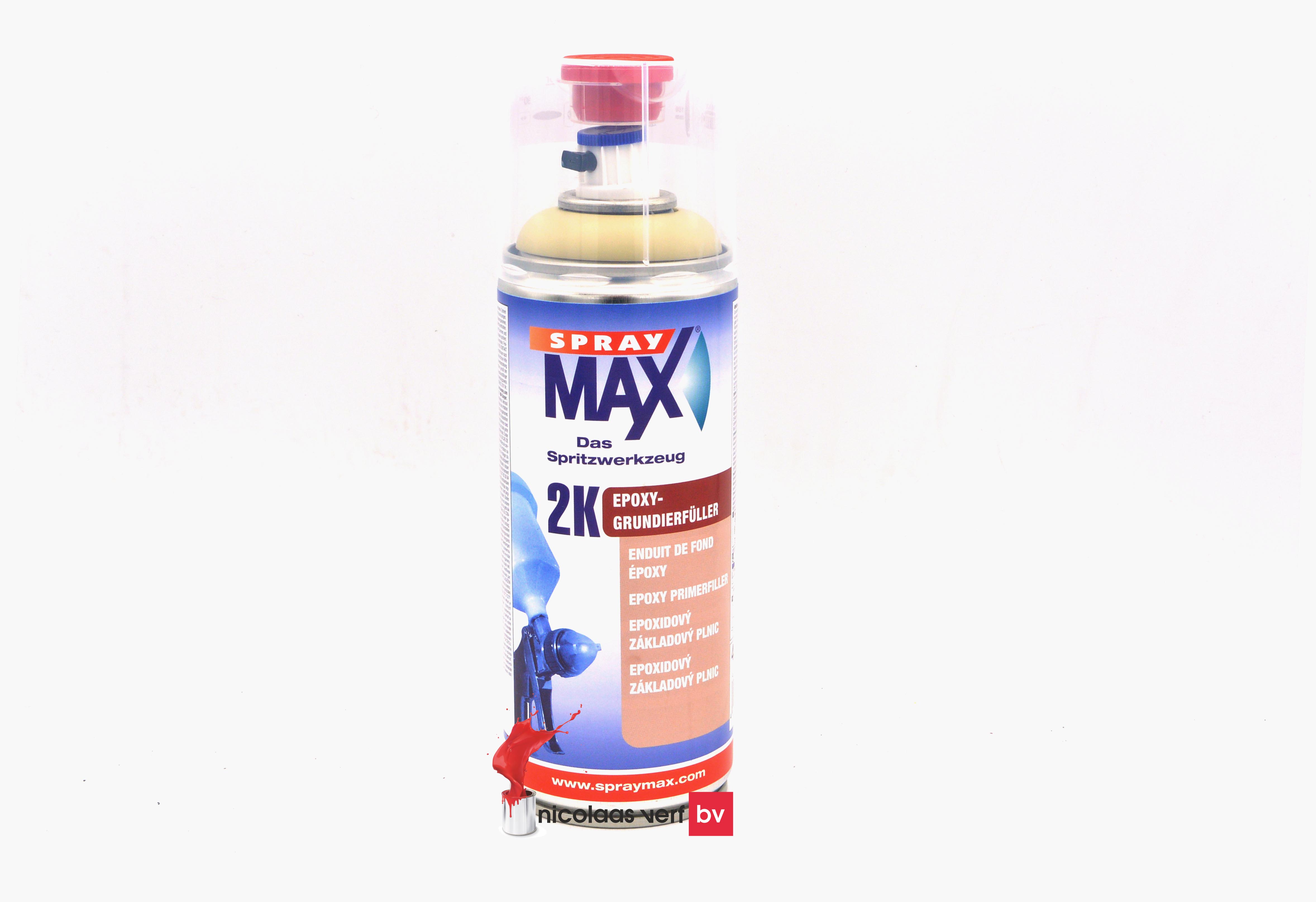 Spray MAX 2K Epoxy Primer Filler Beige Spuitbus 400 Ml