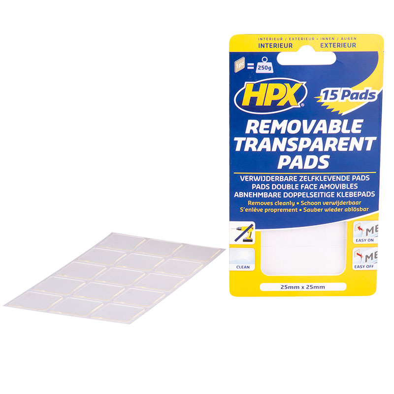 HPX Removable Powerpads 25mm X 25mm