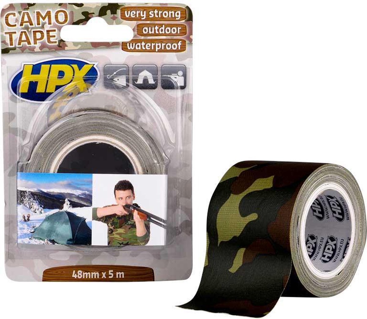 Rol HPX Camotape 48mm X 5 Meter
