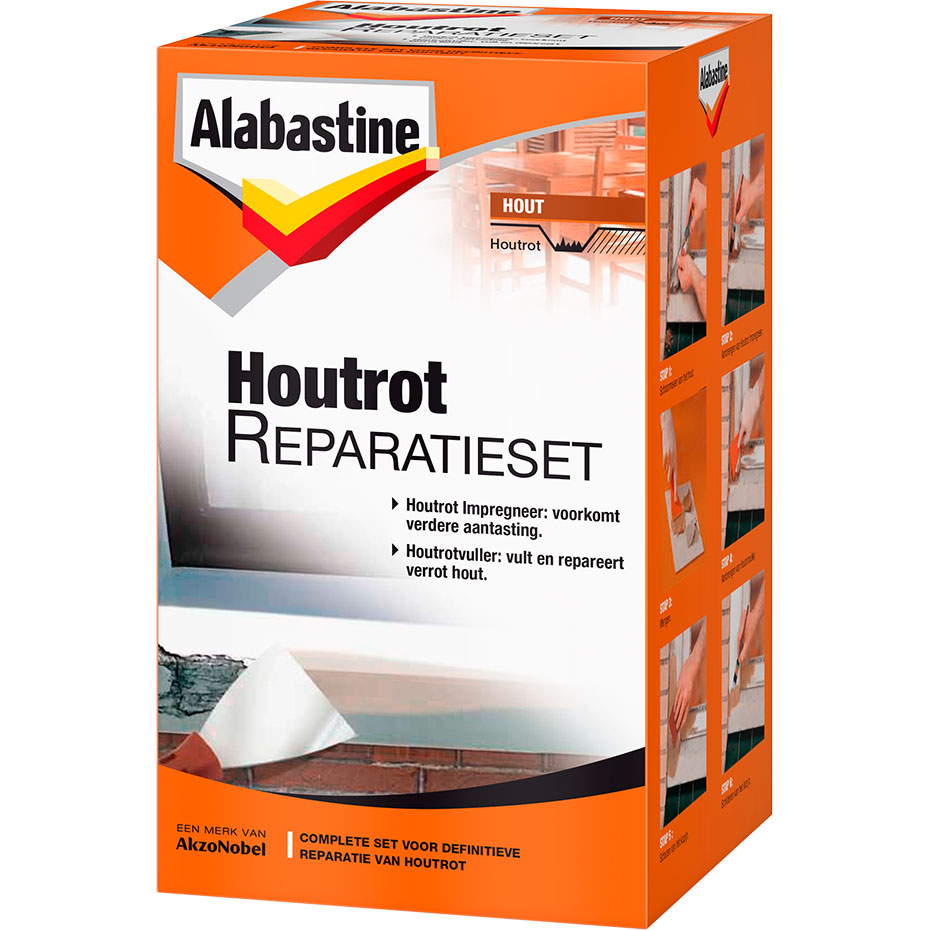 Alabastine Houtrotvuller Set Alles In 1