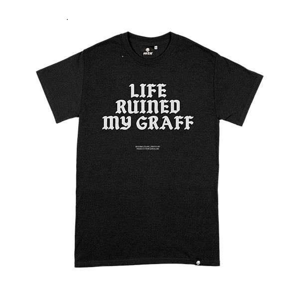 MTN T-shirt Life Ruined My Graff Zwart