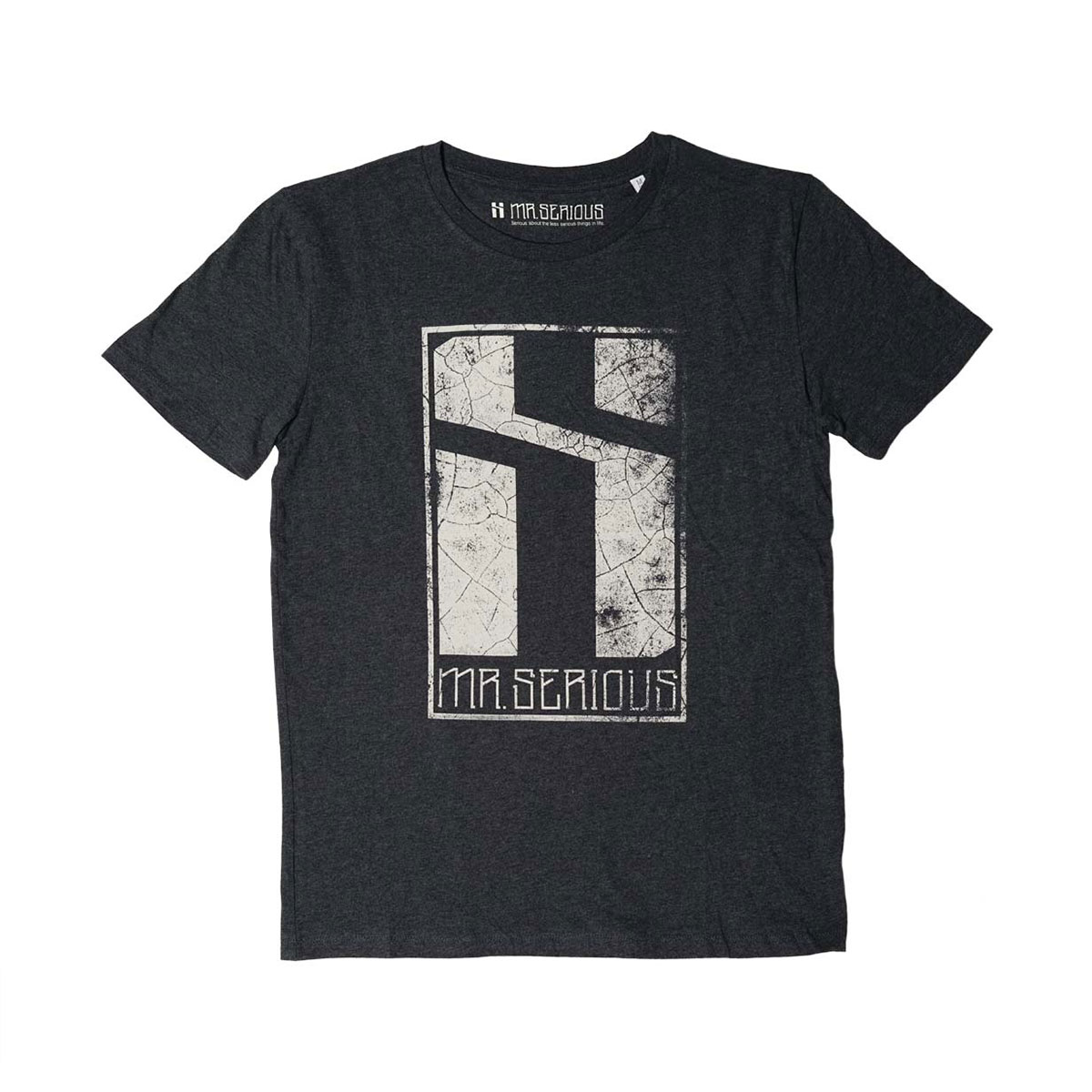 Mr.Serious Eroded Logo T-shirt Antracite