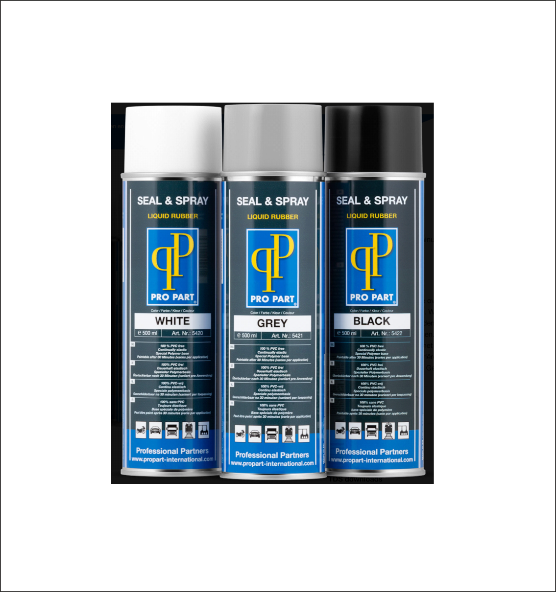 Propar seal ean spray liquid rubber Propar seal ean spray liquid rubber