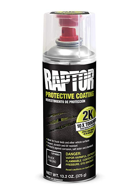 Raptor 2k Spuitbus Zwart protective coating Bedliner 400ml